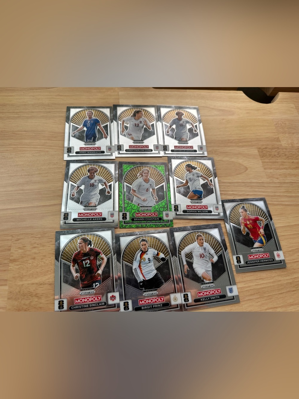2026 Panini Prizm Monopoly Fifa World Cup trading card- Women soccer Players lot